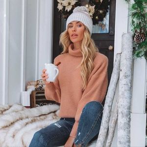 Vici Tan Turtleneck Sweater